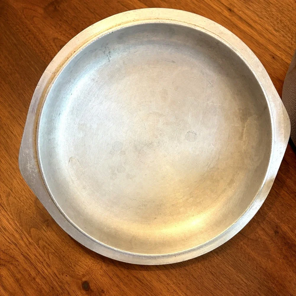 Vintage Queensware Hammered Cast Aluminum  Pot Pan with Cover
